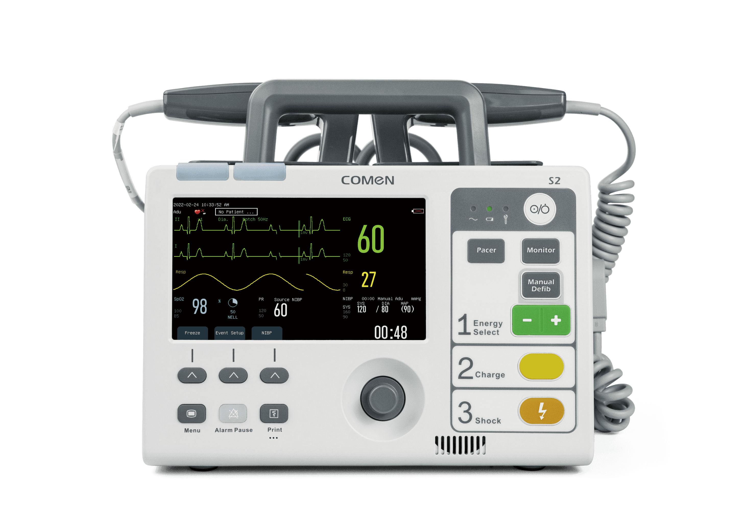 S2;S2, Defibrillator Monitor